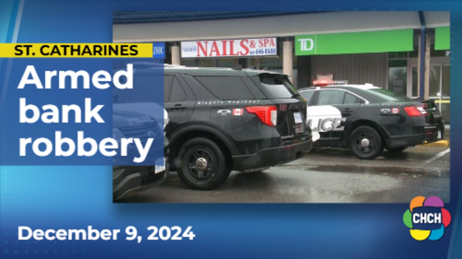 Police seek man wanted in armed St. Catharines bank robbery