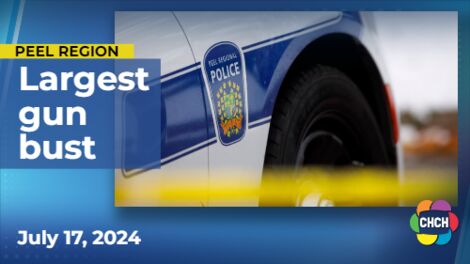 Hamilton man among 10 charged in Peel police's largest gun bust