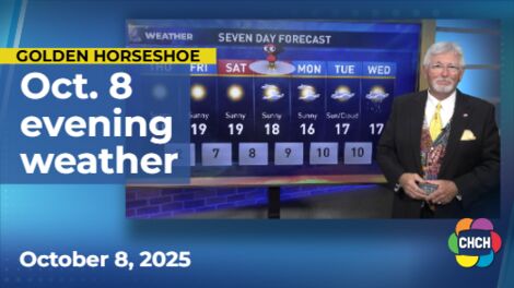 Evening weather forecast for Oct. 8