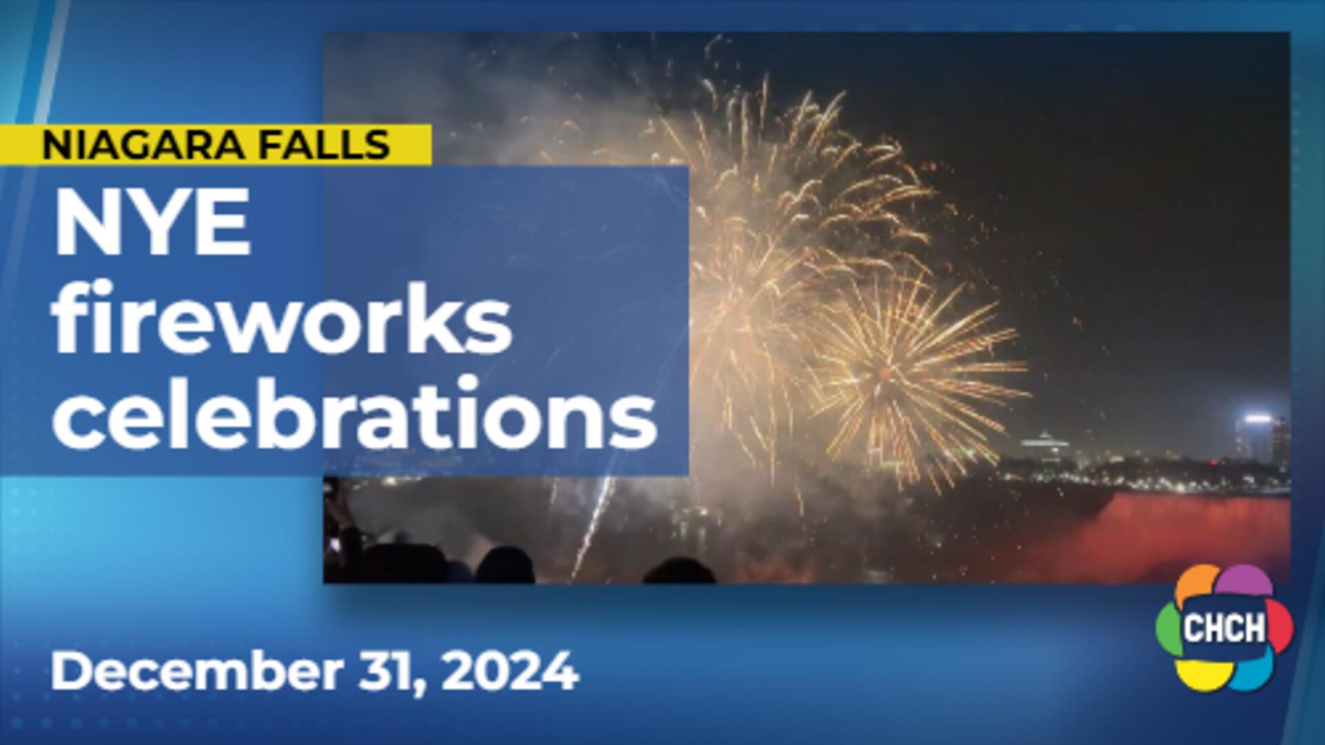 New Years Eve crowds gather for Niagara Falls fireworks