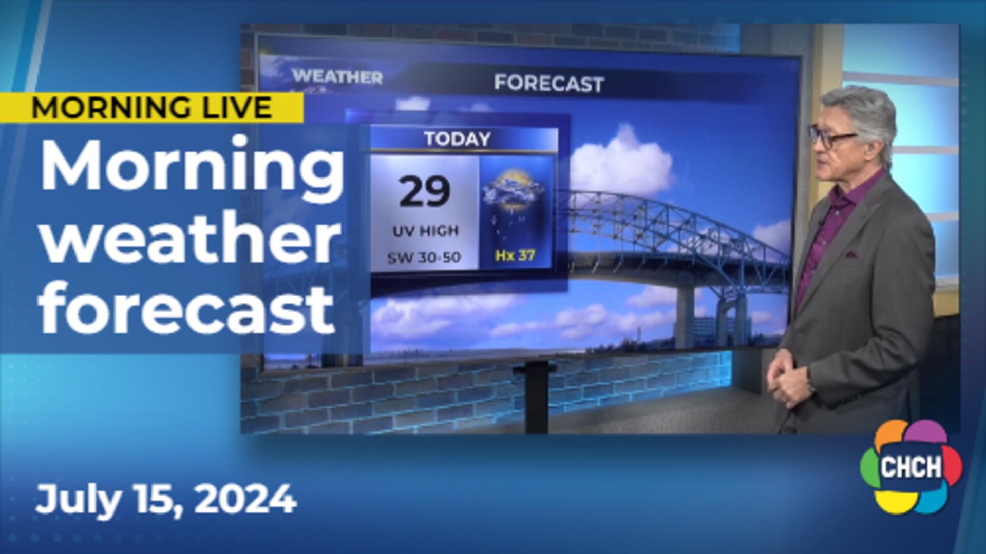 Morning weather forecast for July 15th, 2024