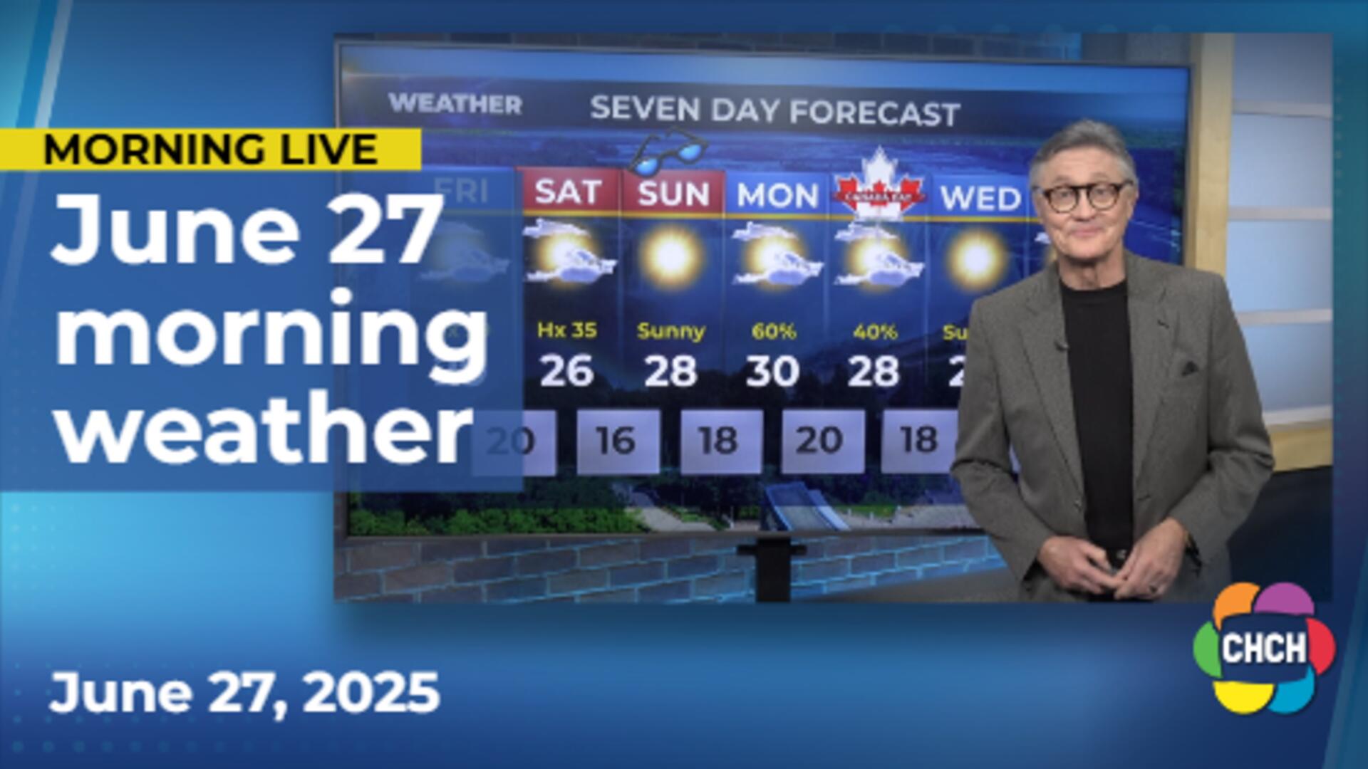 Morning weather forecast for June 27, 2025