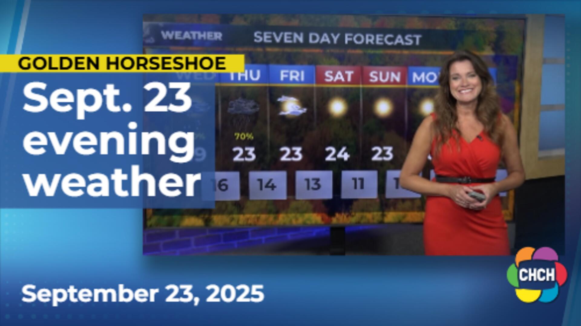 Evening weather forecast for Sept. 23