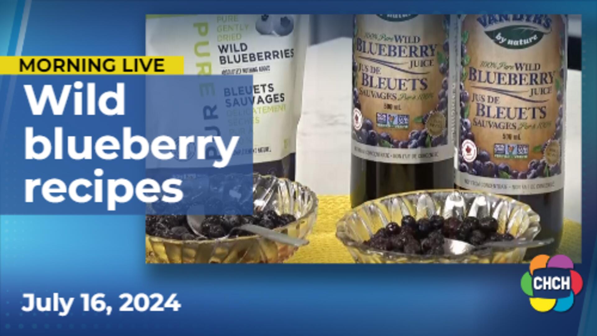 Easy, quick bite recipes featuring wild blueberries