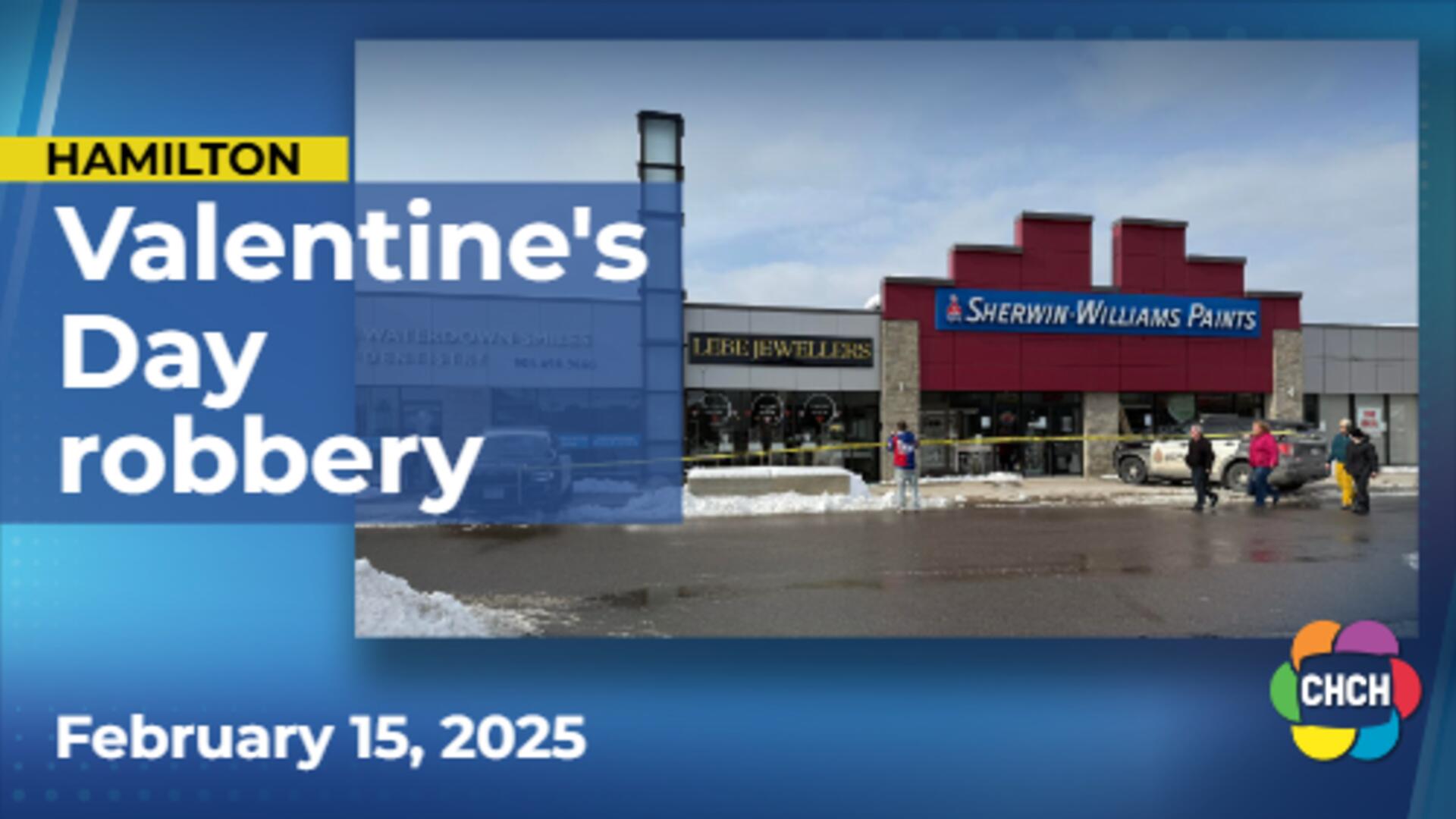 Valentine's Day 'smash-and-grab' robbery at Waterdown jeweller