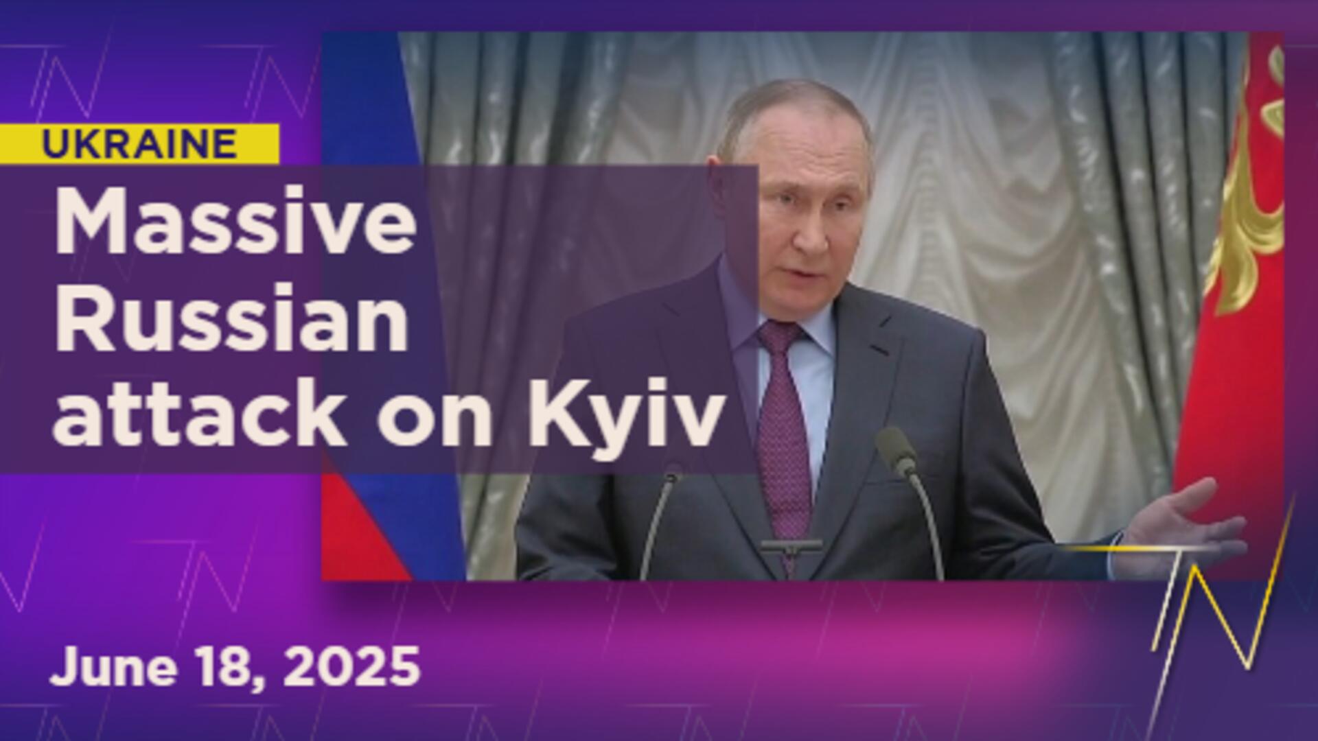 Russia launches biggest attack on Kyiv amid new G7 sanctions