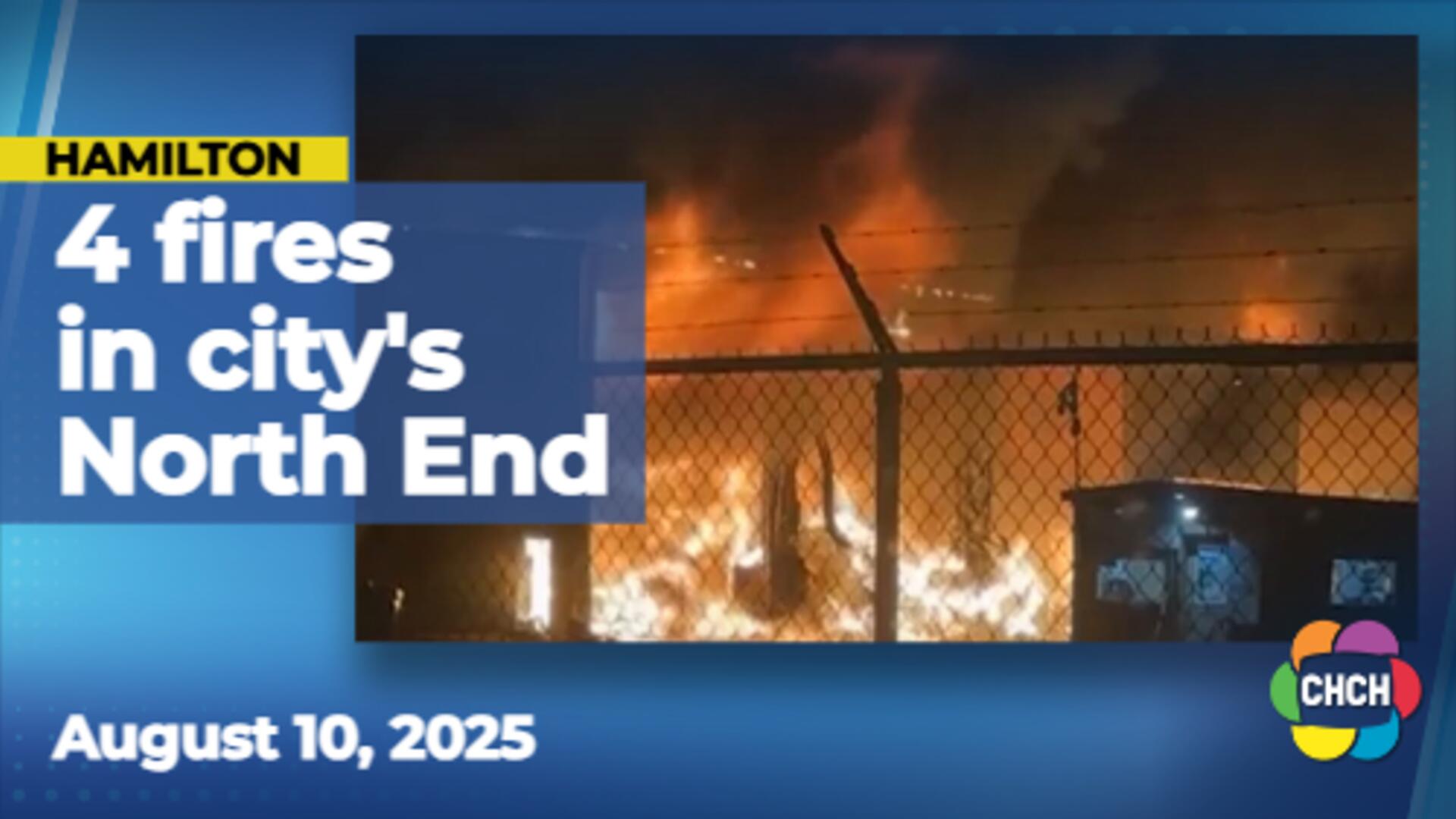 Hamilton police, fire investigate 4 suspicious early morning fires in city's North End