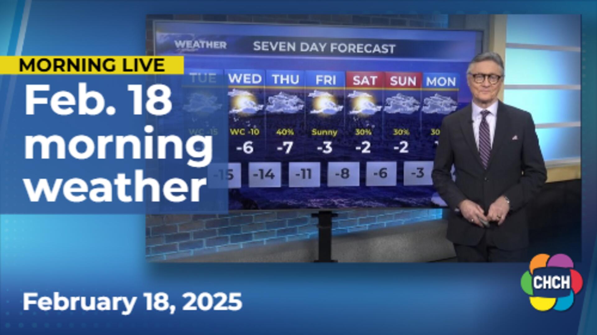 Morning weather forecast for February 18, 2025