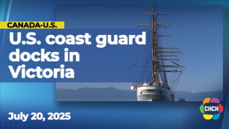 Tallest U.S. coast guard ship docks in Victoria