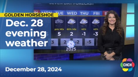 Evening weather forecast for December 28, 2024