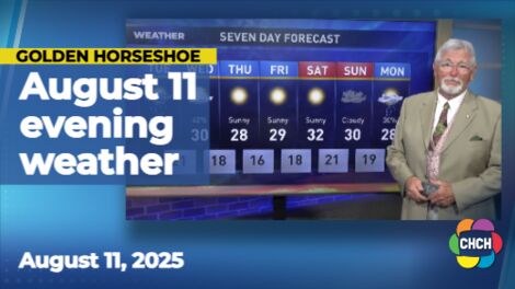 Evening weather forecast for August 11, 2025