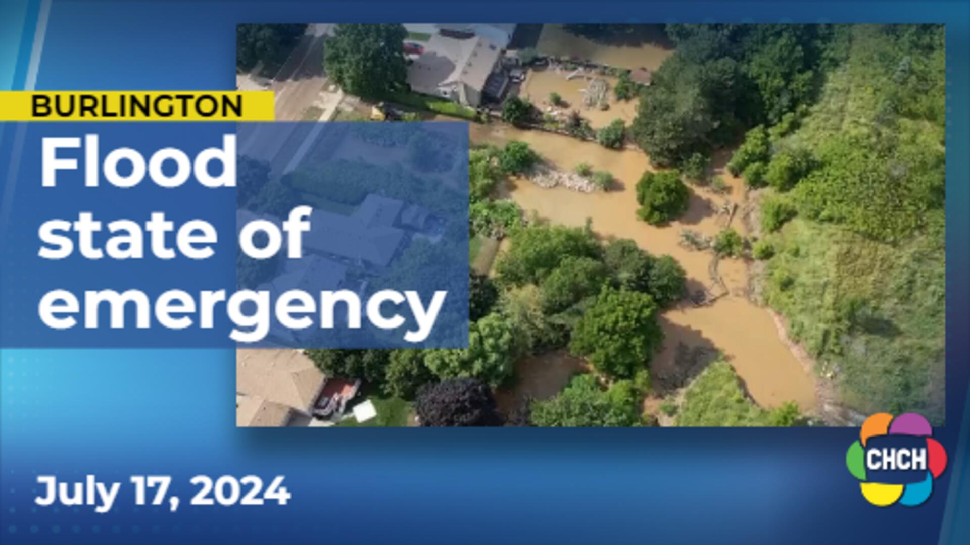 Clean-up continues after heavy floods affected Burlington streets