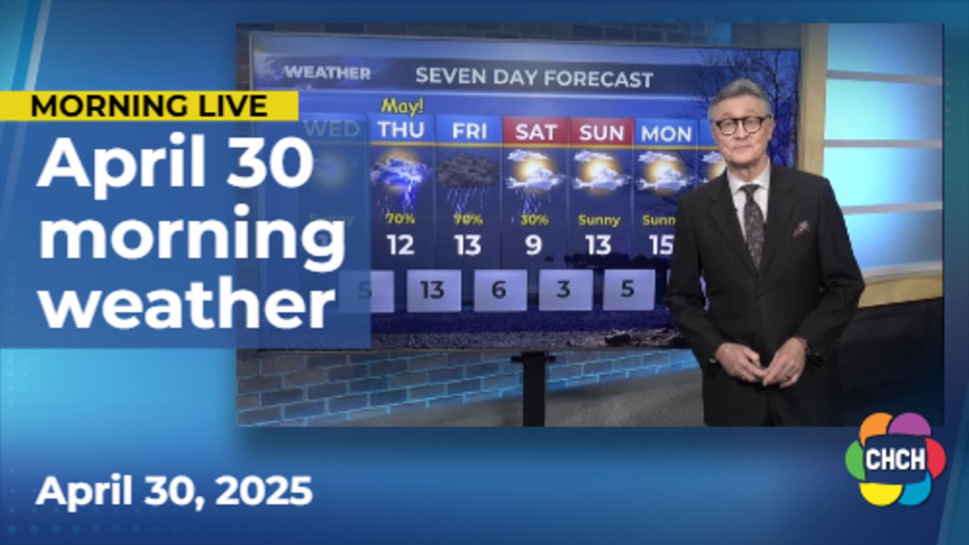 Morning weather forecast for April 30, 2025