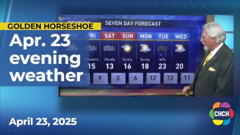 Evening weather forecast for April 23, 2025