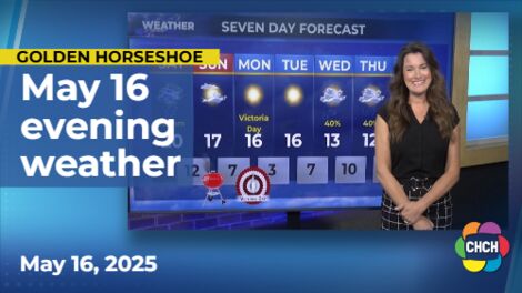 Evening weather forecast for May 16, 2025