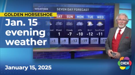 Evening weather forecast for January 15, 2025