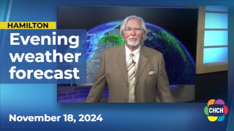 Evening weather forecast for November 18, 2024