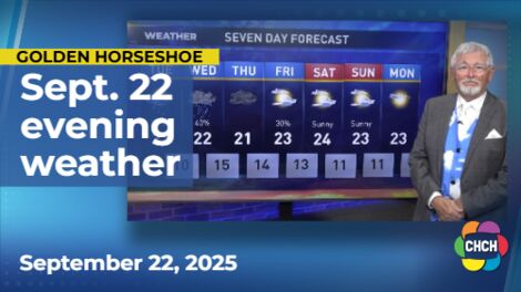 Evening weather forecast for Sept. 22