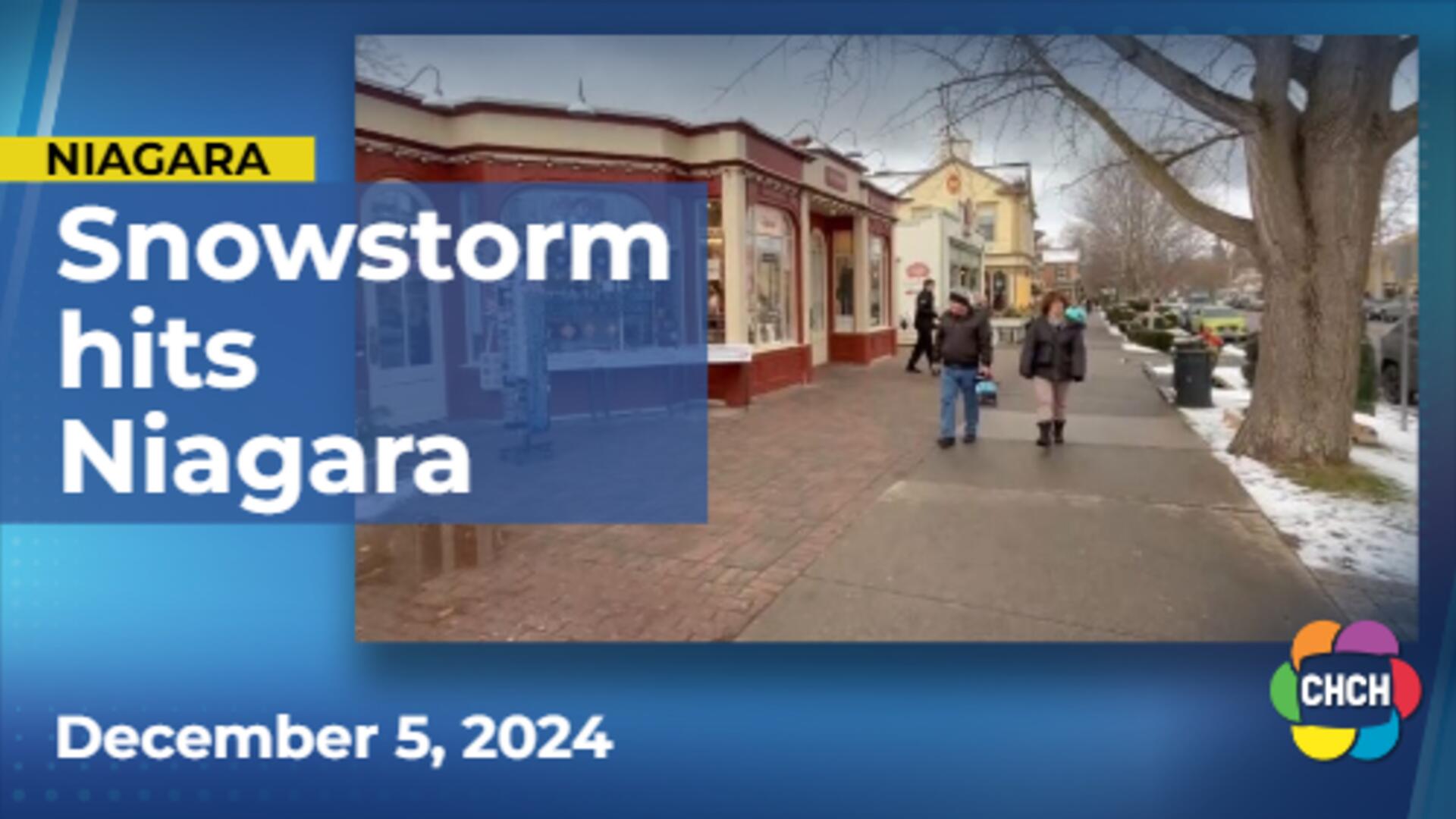 Niagara-on-the-Lake shoppers embrace first real snowstorm