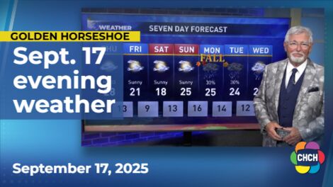 Evening weather forecast for Sept 17