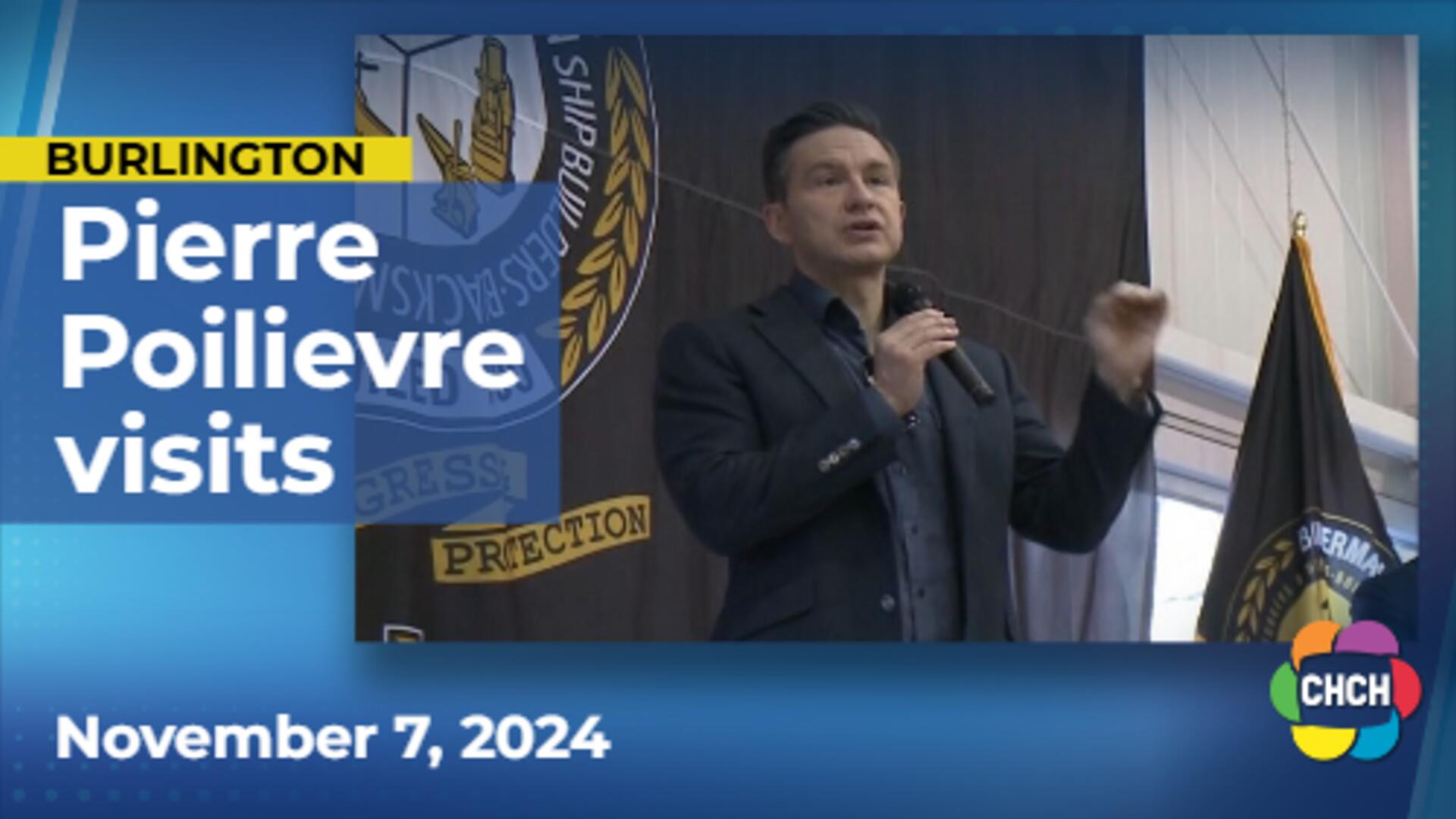 Poilievre stresses carbon tax opposition during Burlington visit