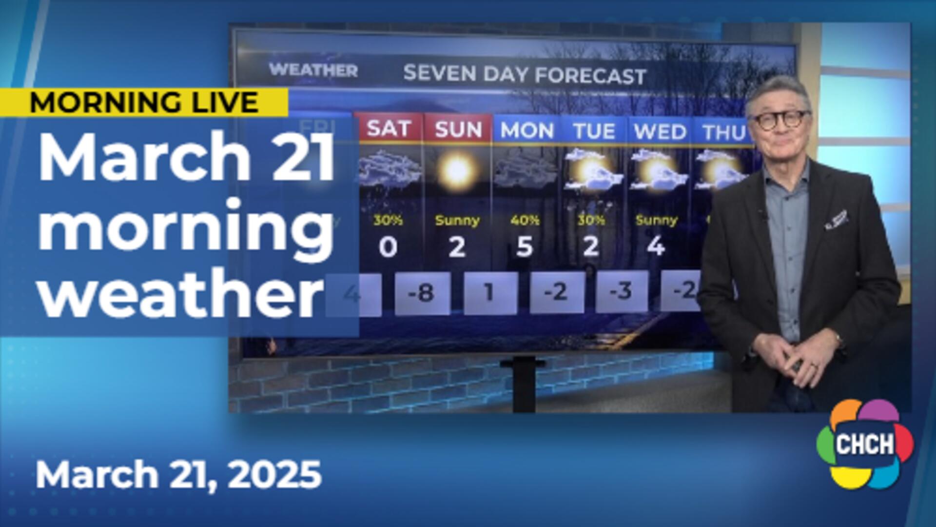 Morning weather forecast for March 21, 2025