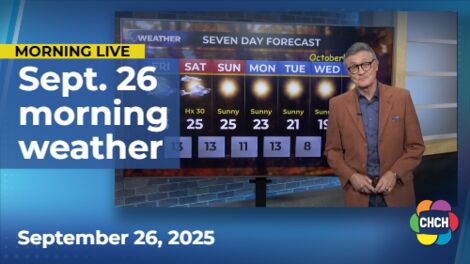 Morning weather forecast for Sept. 26, 2025