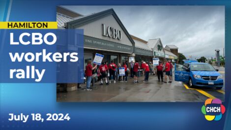 Striking LCBO workers rally another day in Hamilton