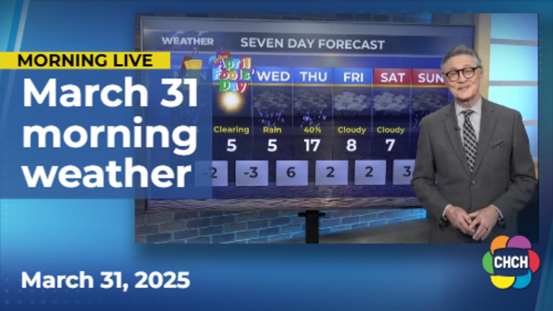 Morning weather March 31st