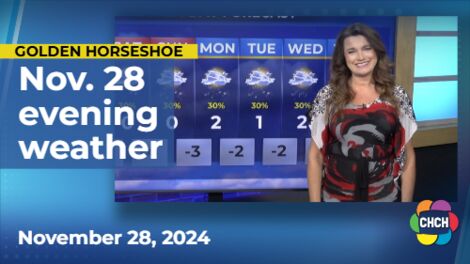 Evening weather forecast for November 28th, 2024