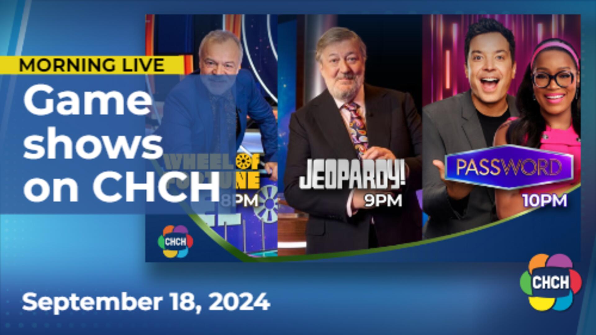 Wheel of Fortune UK, Jeopardy UK, Password to start airing Sundays on CHCH