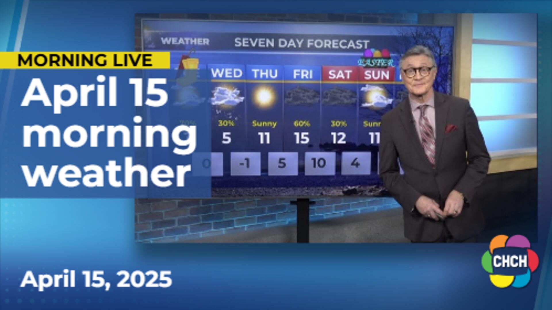 Morning weather forecast for April 15, 2025