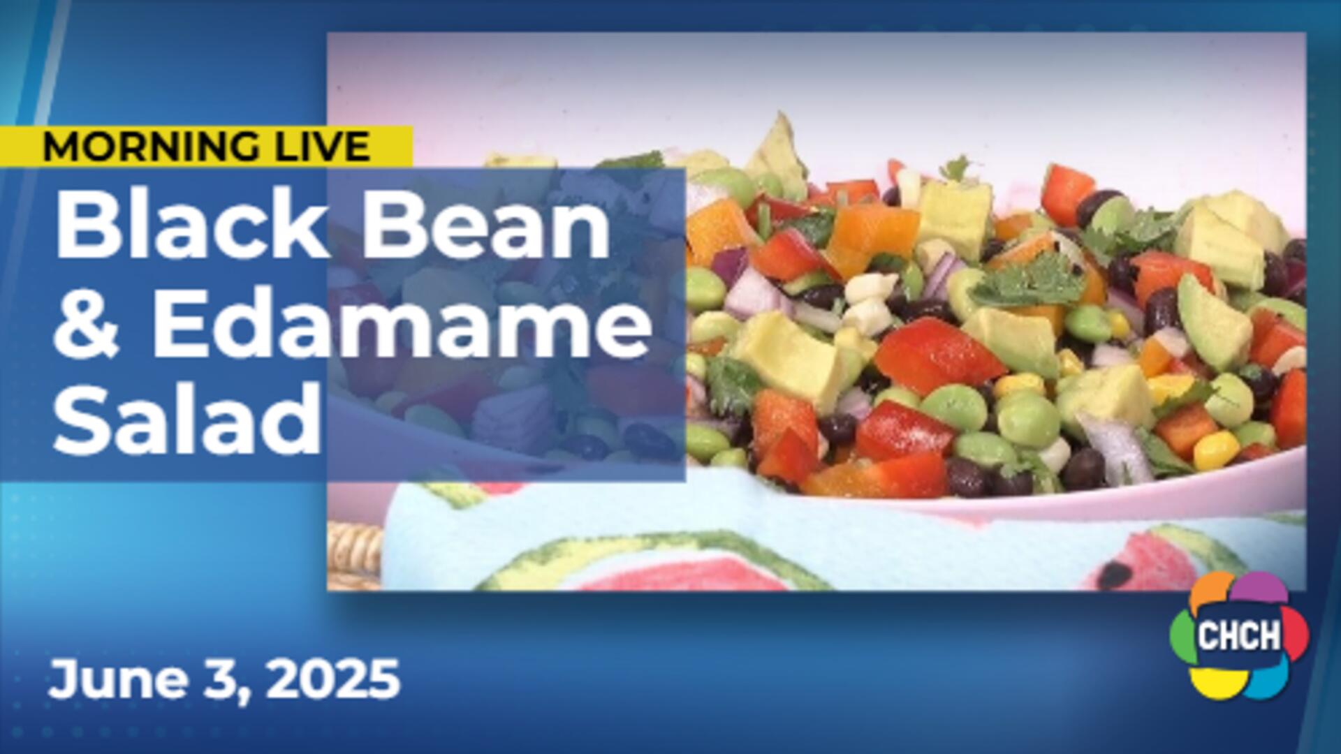 Flavour-packed Black Bean and Edamame Salad with Honey Lime Vinaigrette recipe
