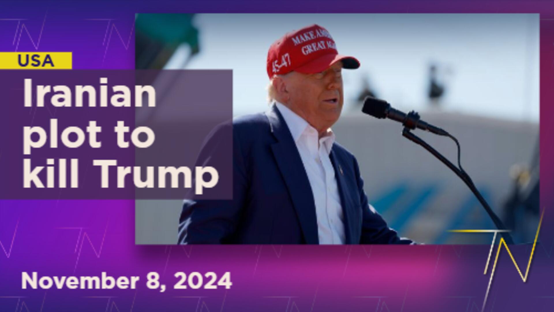 U.S. charges man in alleged Iran-directed plot to assassinate Trump