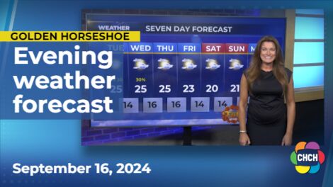 Evening weather forecast for September 16, 2024
