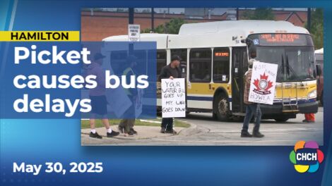 Hamilton wastewater workers stage info picket, causing bus delays