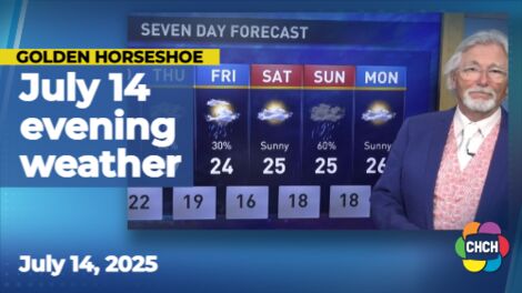 Evening weather forecast for July 14, 2025