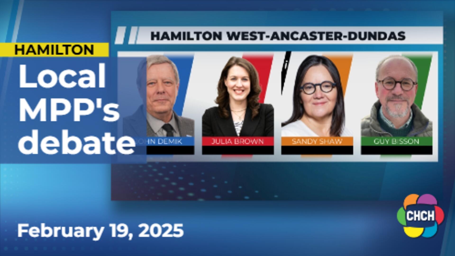 Hamilton MPP candidates discuss key issues on the debate stage