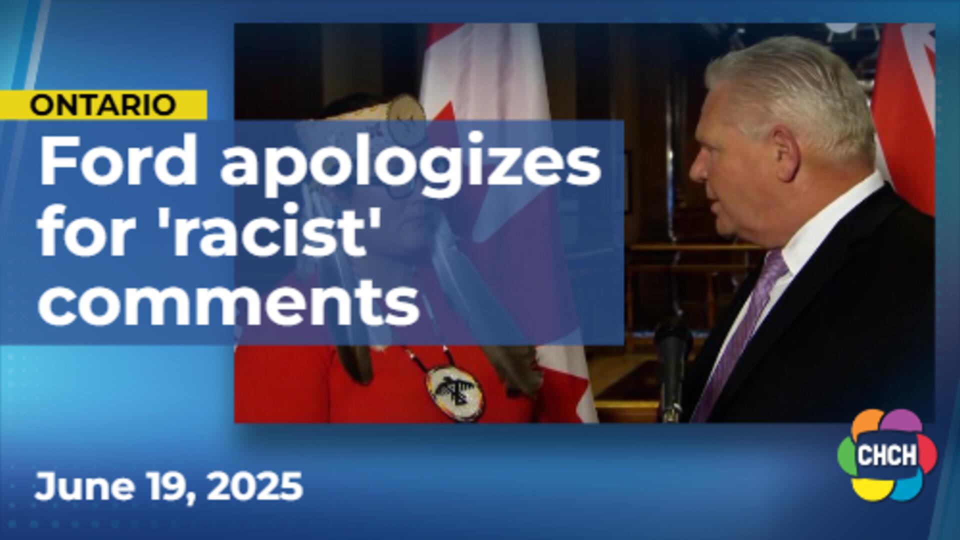 Premier Doug Ford apologizes after using 'racist rhetoric' at St. Catharines event