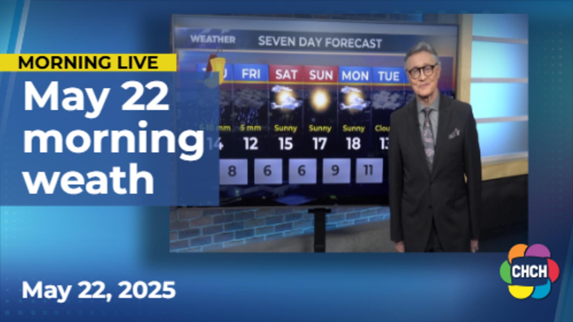 Morning weather forecast for May 22, 2025