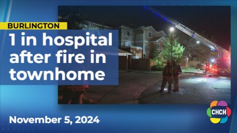 Early morning townhouse fire in Burlington, 1 hospitalized