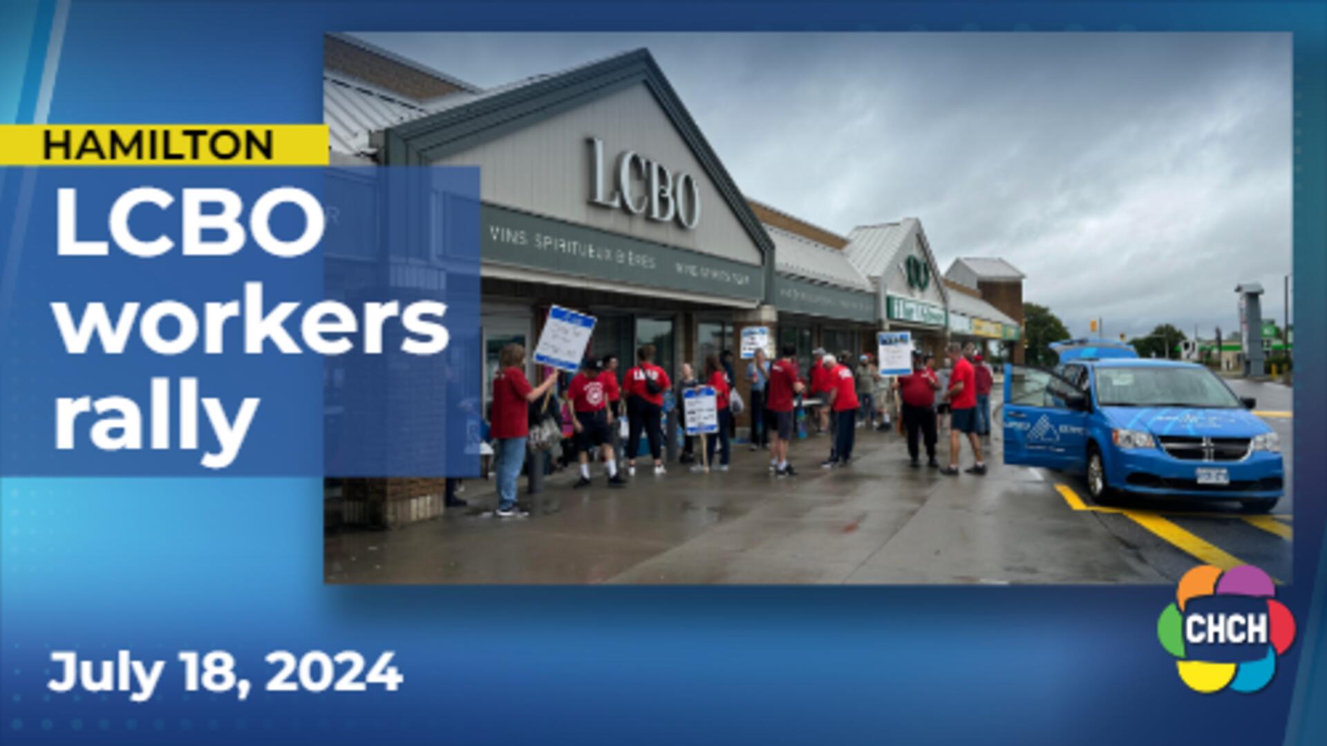 Striking LCBO workers rally another day in Hamilton