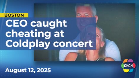 Couple caught in compromising position on Coldplay 'kiss cam'