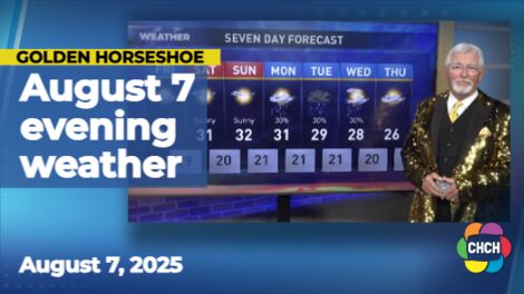 Evening weather forecast for August 7, 2025