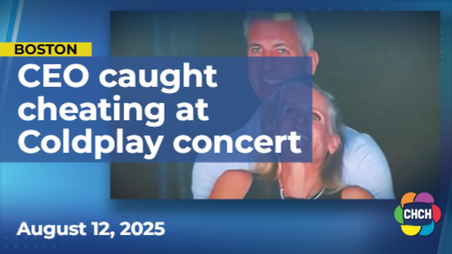 Couple caught in compromising position on Coldplay 'kiss cam'