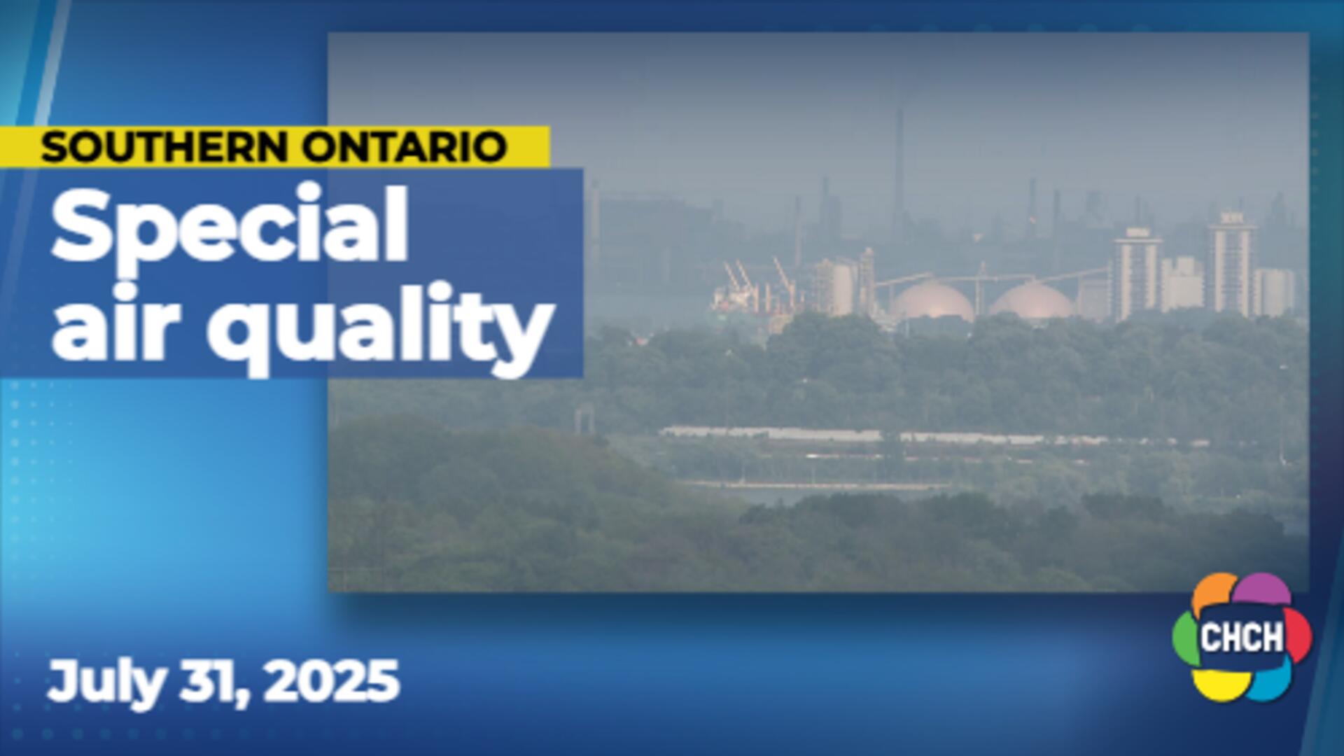 Environment Canada issues special air quality statement for southern Ontario