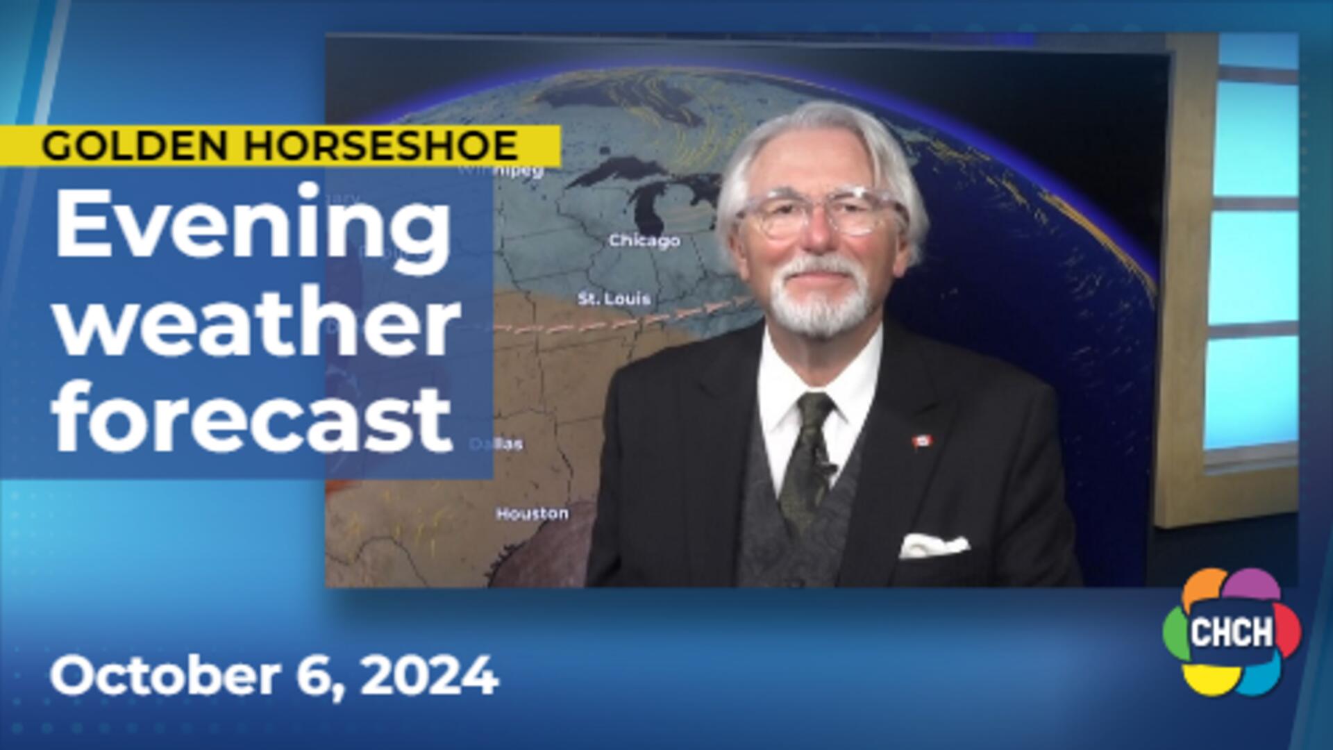 Evening weather forecast for October 6, 2024