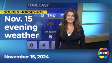 Evening weather forecast for November 15, 2024