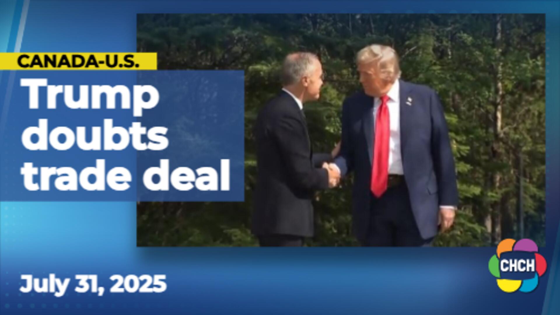 Trump says Canada's decision on Palestinian statehood could harm trade talks