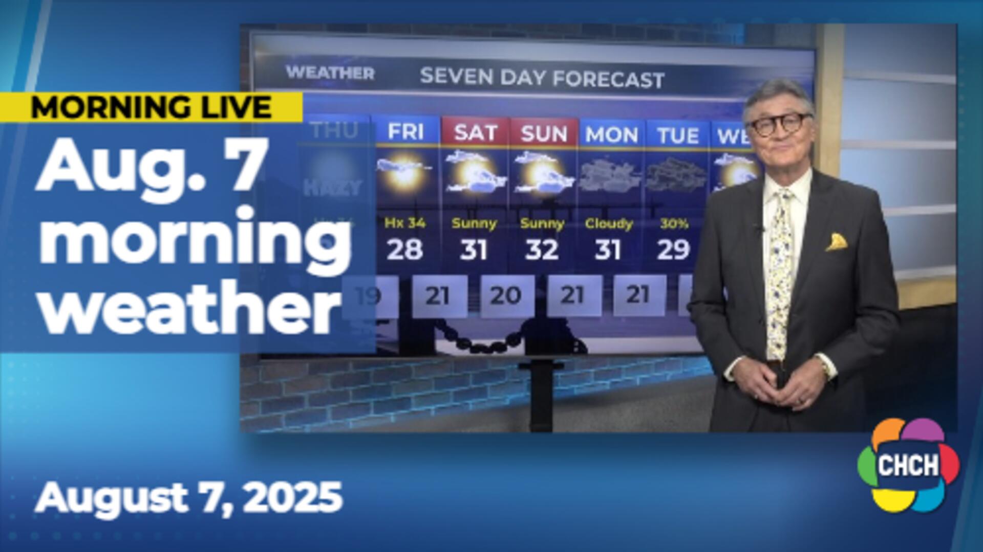 Morning weather forecast for Aug. 7, 2025